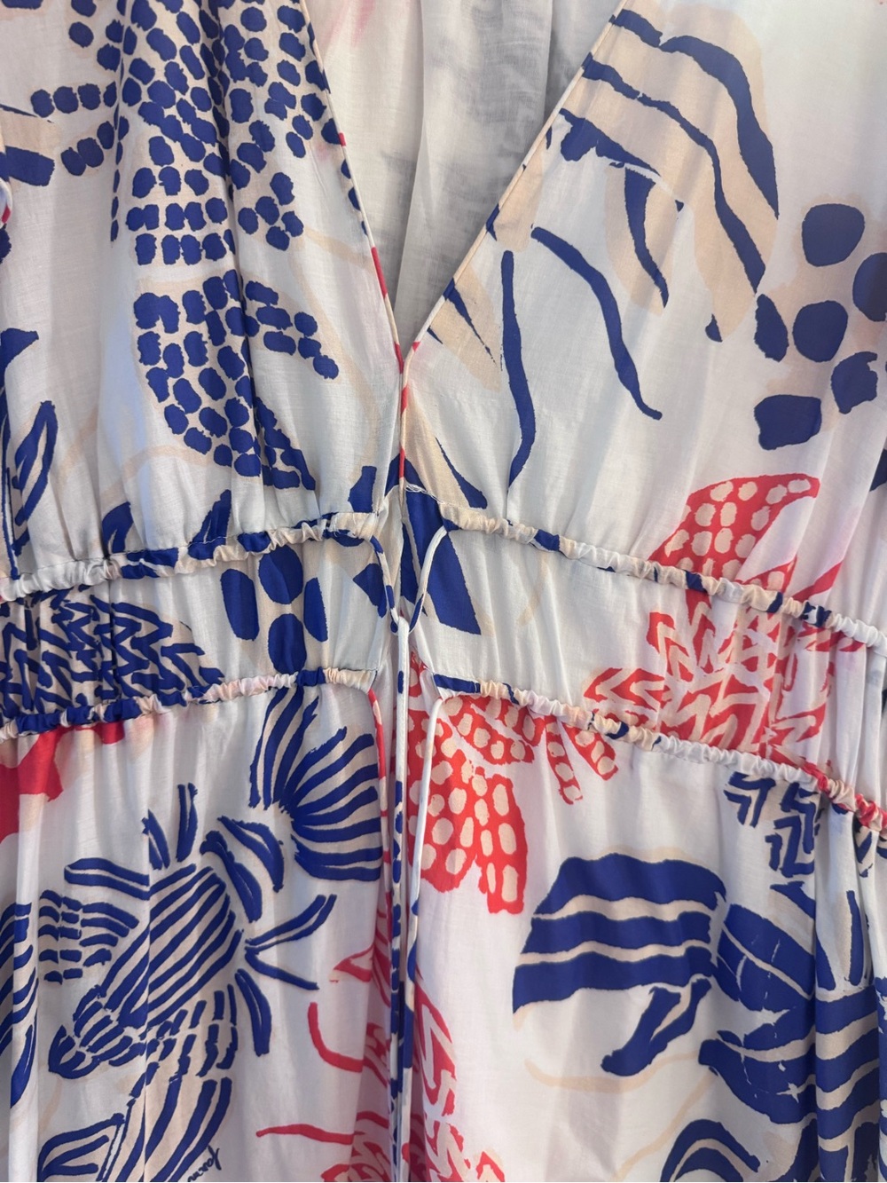 FARM Rio Multicolor Red and Blue Lobster Printed Midi/Maxi dress - Picture 6 of 6